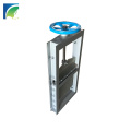 Cast Steel Wheel Manual control Square Flanged Slide plate Gate Valve For Dust Collector